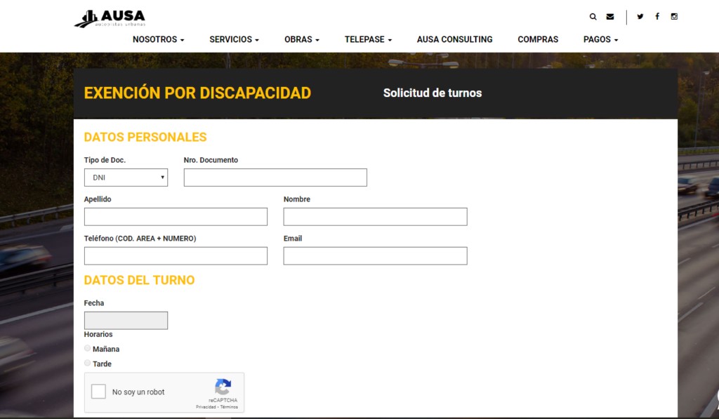 TelePASE para discapacitados